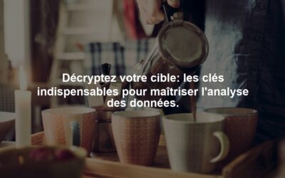 Décryptez votre cible: les clés indispensables pour maîtriser l’analyse des données.